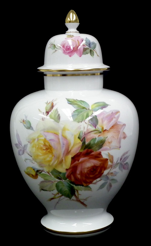 N472 Meissen マイセン バード 鳥絵 ベース 花瓶 飾壷 - 工芸品