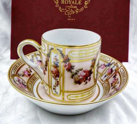 超特価在庫ROYALE LIMOGES ロワイヤル リモージュ ミュージアムコレクション Cantharide 昆虫 カップ＆ソーサー 食器 アビランド