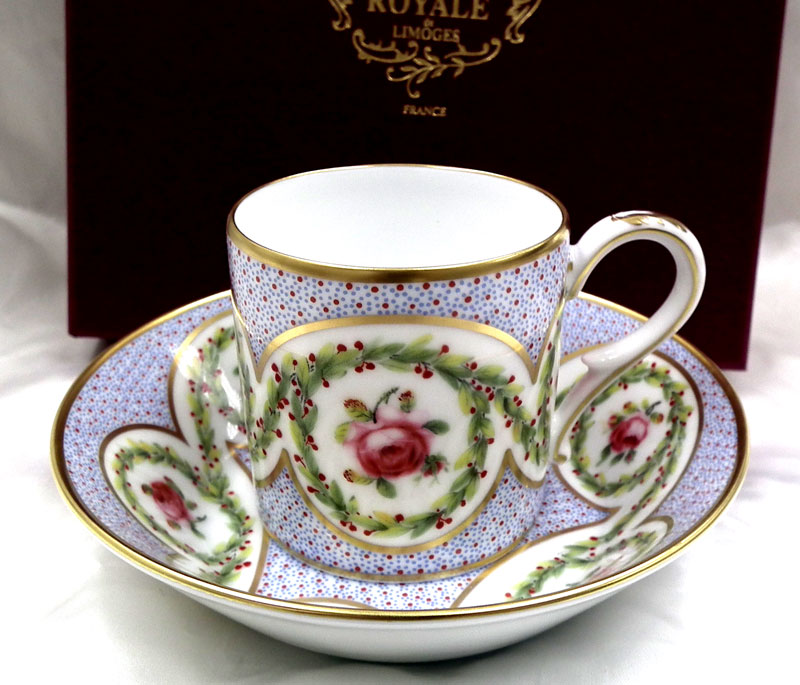 Royale Limoges コーヒーカップ&ソーサー、ケーキ皿-