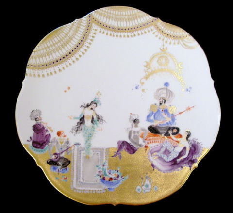 Meissen】マイセン アラビアンナイト 28.5cm プレート 680710/54925 _